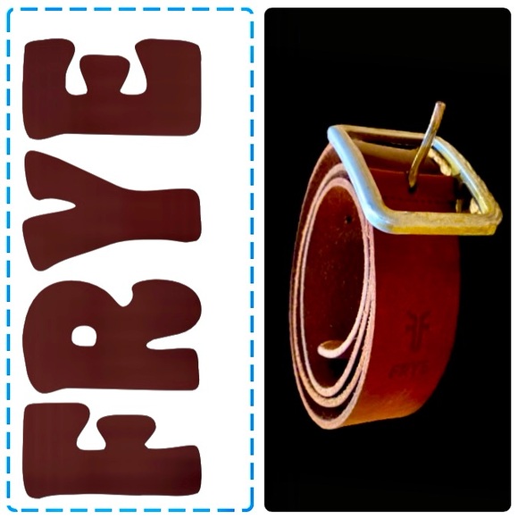 Frye Other - FRYE Belt Brown size 40 silver buckle